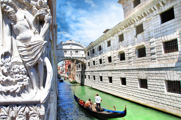 Venice Gondola Ride under the Bridge of Sighs